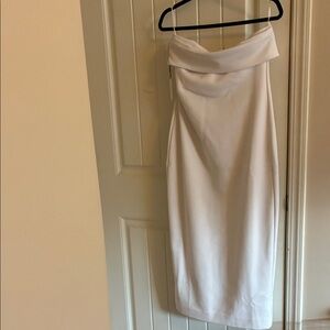 Aritzia Strapless White Dress